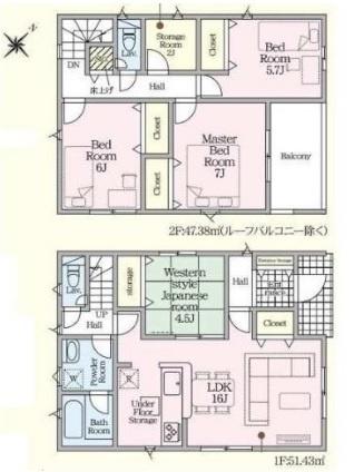 安城市二本木新町　全2棟2号棟　新築戸建て