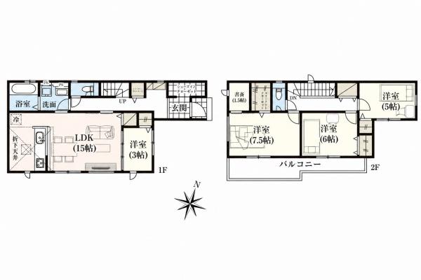 岡崎市細川町　新築戸建て　全2棟　1号棟