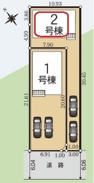 岡崎市栄町　全2棟2号棟　新築戸建て