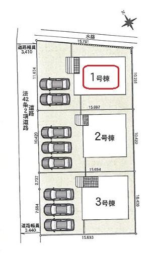 西尾市一色町野田　全3棟1号棟　新築戸建て