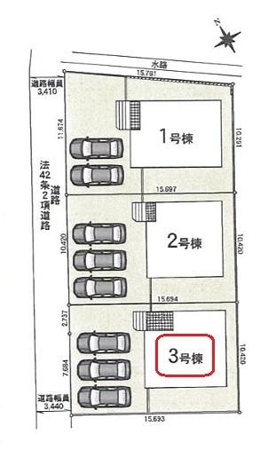 西尾市一色町野田　全3棟3号棟　新築戸建て