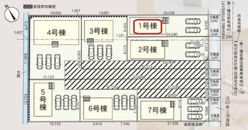 西尾市一色町一色　全7棟1号棟　新築戸建て
