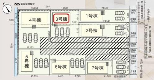 西尾市一色町一色　全7棟3号棟　新築戸建て