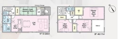 西尾市南中根町第2　全3棟1号棟　新築戸建て