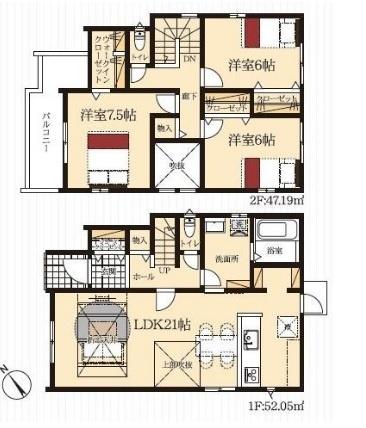 安城市榎前町　新築戸建て全2棟1号棟