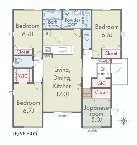 西尾市一色町対米01期全3棟3号棟　新築戸建て