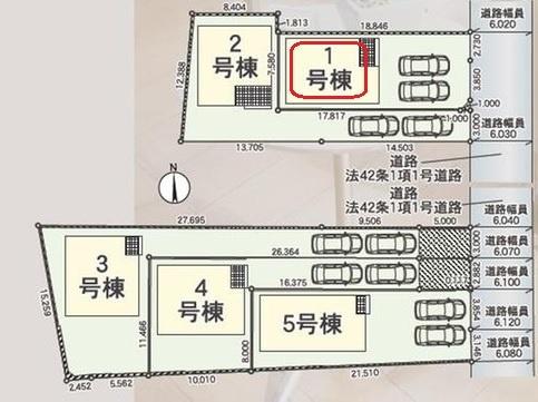 豊田市井上町　全5棟1号棟　新築戸建て