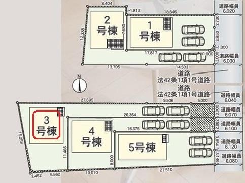 豊田市井上町　全5棟3号棟　新築戸建て