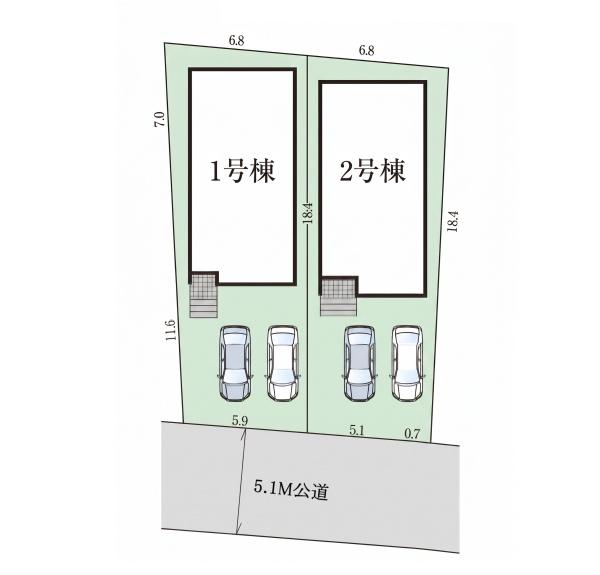 高浜市春日町全2棟2号棟　新築戸建て