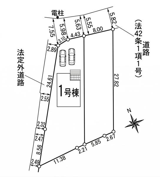 岡崎市細川町第15全2棟1号棟　新築戸建