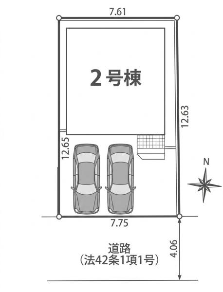 岡崎市上地町第8　全2棟2号棟　新築戸建て