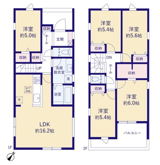 岡崎市宇頭町全2棟1号棟　新築戸建