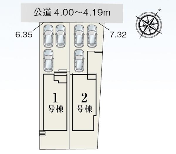 岡崎市宇頭町全2棟1号棟　新築戸建