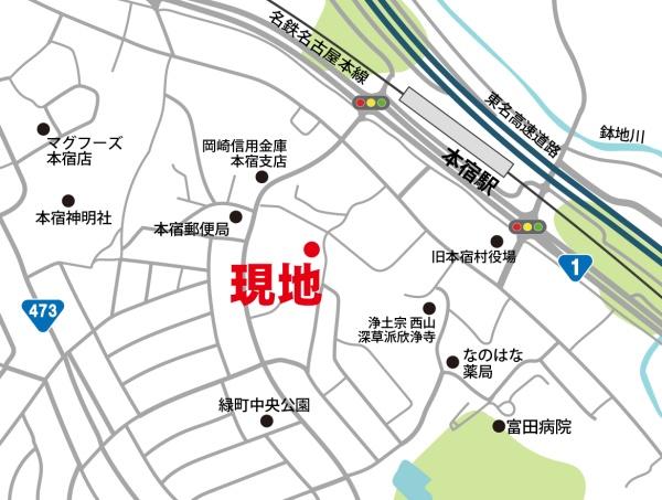 岡崎市本宿町字梨子木の土地