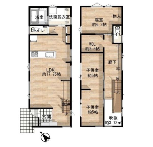 岡崎市大和町字塗御堂の中古一戸建て