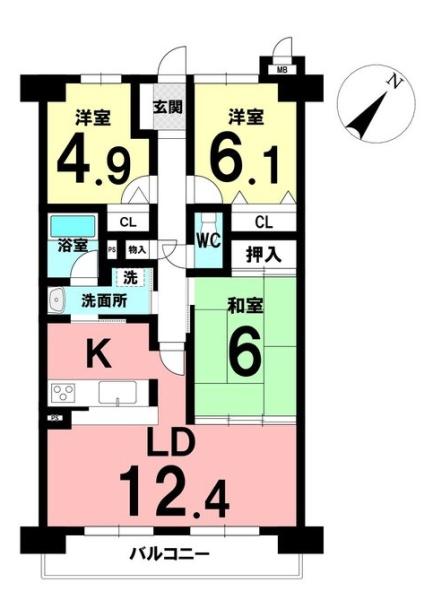 ダイアパレス岡崎南公園　西棟