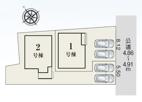 西尾市亀沢町全2棟1号棟　新築戸建て