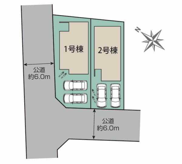 岡崎市上地5丁目全2棟1号棟　新築戸建て