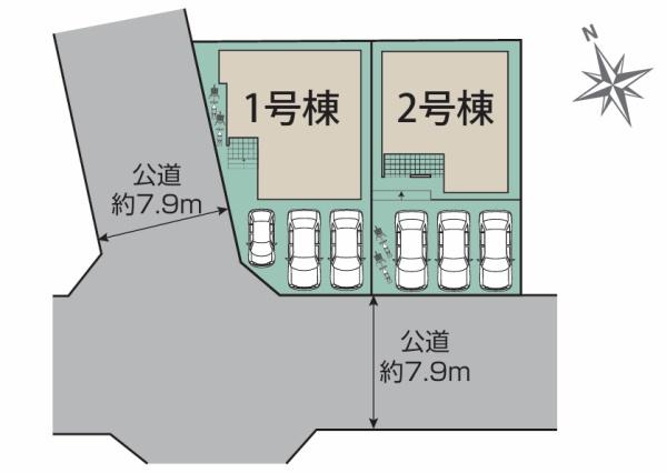 豊田市高上1丁目全2棟1号棟　新築戸建て