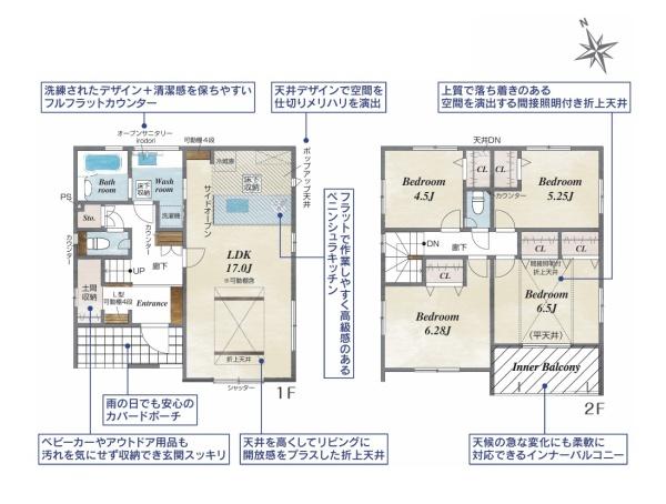 豊田市高上1丁目全2棟2号棟　新築戸建て