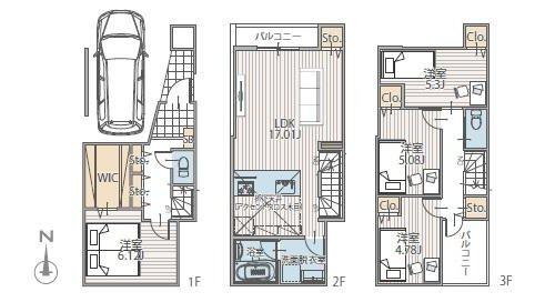 横浜市鶴見区北寺尾５丁目の新築一戸建