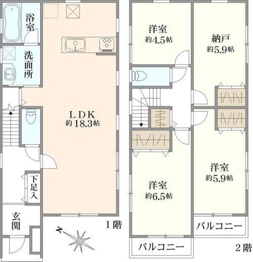 川崎市高津区蟹ケ谷の中古一戸建