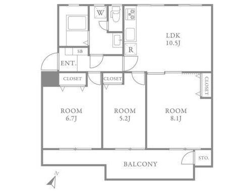 西三田団地3街区4号棟