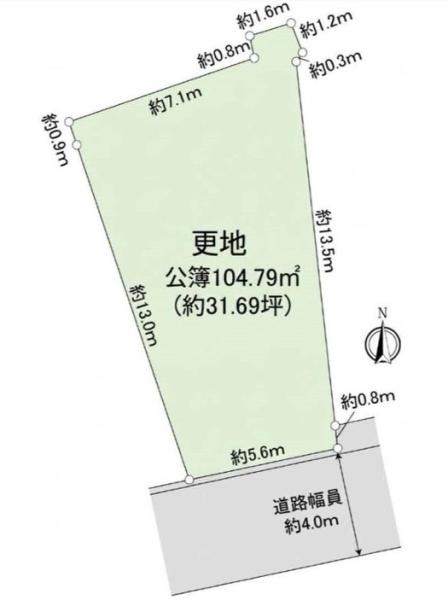 川崎市麻生区金程１丁目の土地