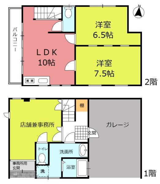 四日市市生桑町の中古一戸建て(間取り)