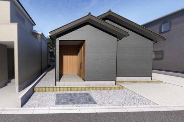 間接照明のある泊山崎の平屋