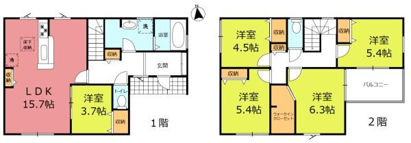 リーブルガーデン四日市市海山道町第２　１号棟