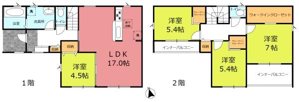 リーブルガーデン菰野町大羽根園第４　２号棟