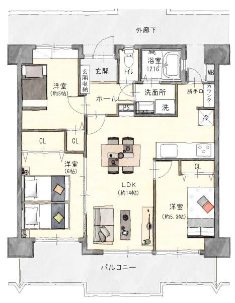 第三北浜田マンション