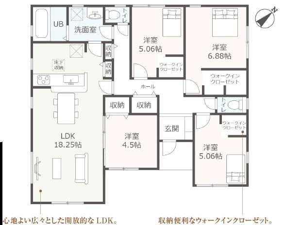 リーブルガーデンいなべ市員弁町上笠田第４　１号棟