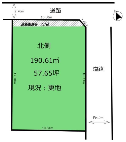 小林町　売土地　北側