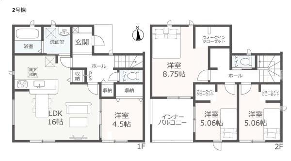 大治町三本木第五　2号棟　新築一戸建て