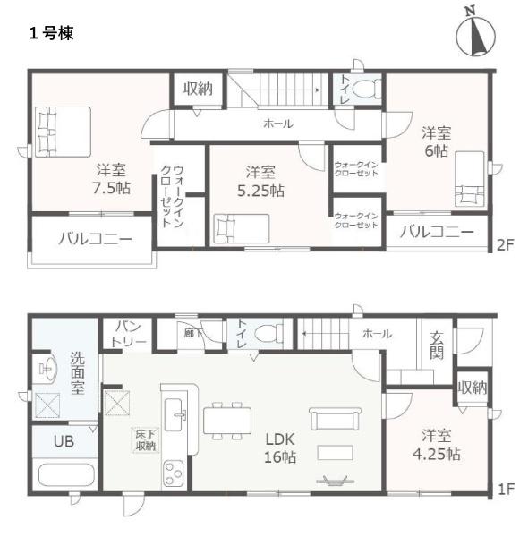 弥富市平島町東勘助　１号棟　新築一戸建て