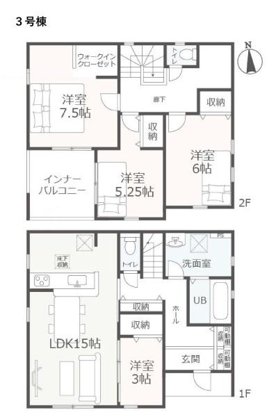大治町三本木第四　３号棟　新築一戸建て