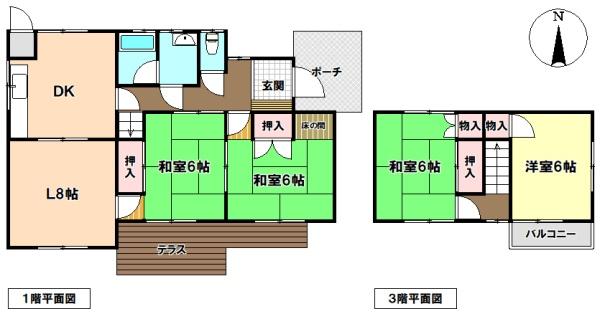 桑名市長島町松ケ島の中古一戸建て