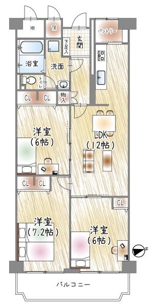 ローレルハイツ北天満１号棟