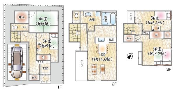 大阪市福島区野田６丁目の中古一戸建