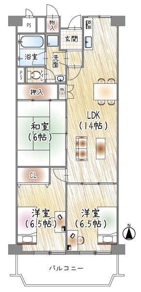 ローレルハイツ北天満２号棟