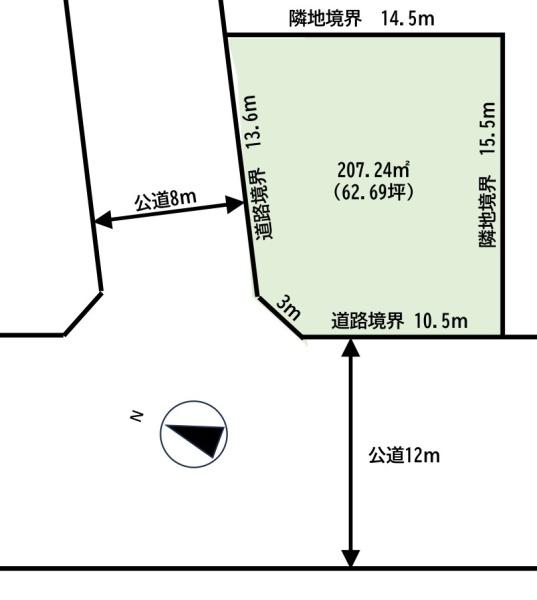 札幌市清田区里塚三条６丁目の売土地