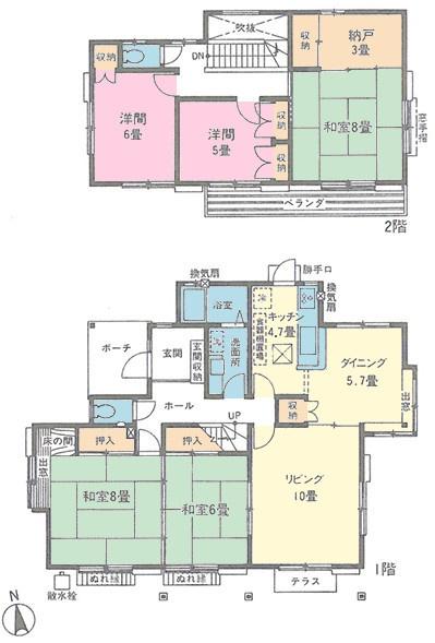 木更津市八幡台５丁目の中古一戸建て