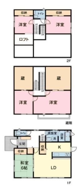 木更津市羽鳥野2丁目の中古一戸建て(間取り)