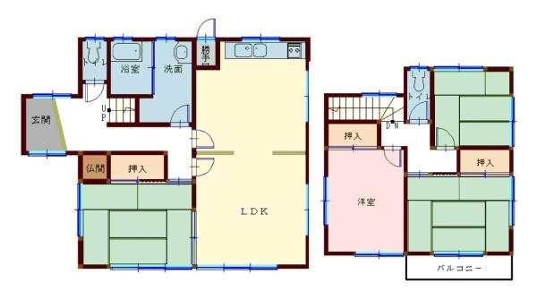 木更津市大久保6丁目の中古一戸建て(間取り)