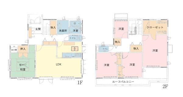 袖ケ浦市滝の口の中古一戸建て(間取り)