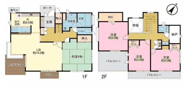 千葉市花見川区み春野3丁目　中古戸建