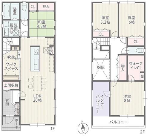 豊橋市草間町東山新築戸建(全３棟)２号棟