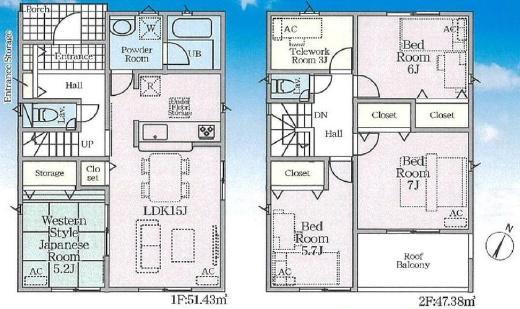 豊橋市小池町第2新築戸建(全２棟)１号棟